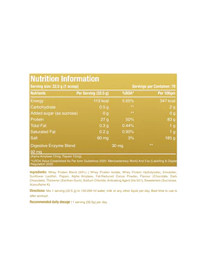 ISO GOLD WHEY x fco 2.27 kg - CHOCOLATE CHARGE