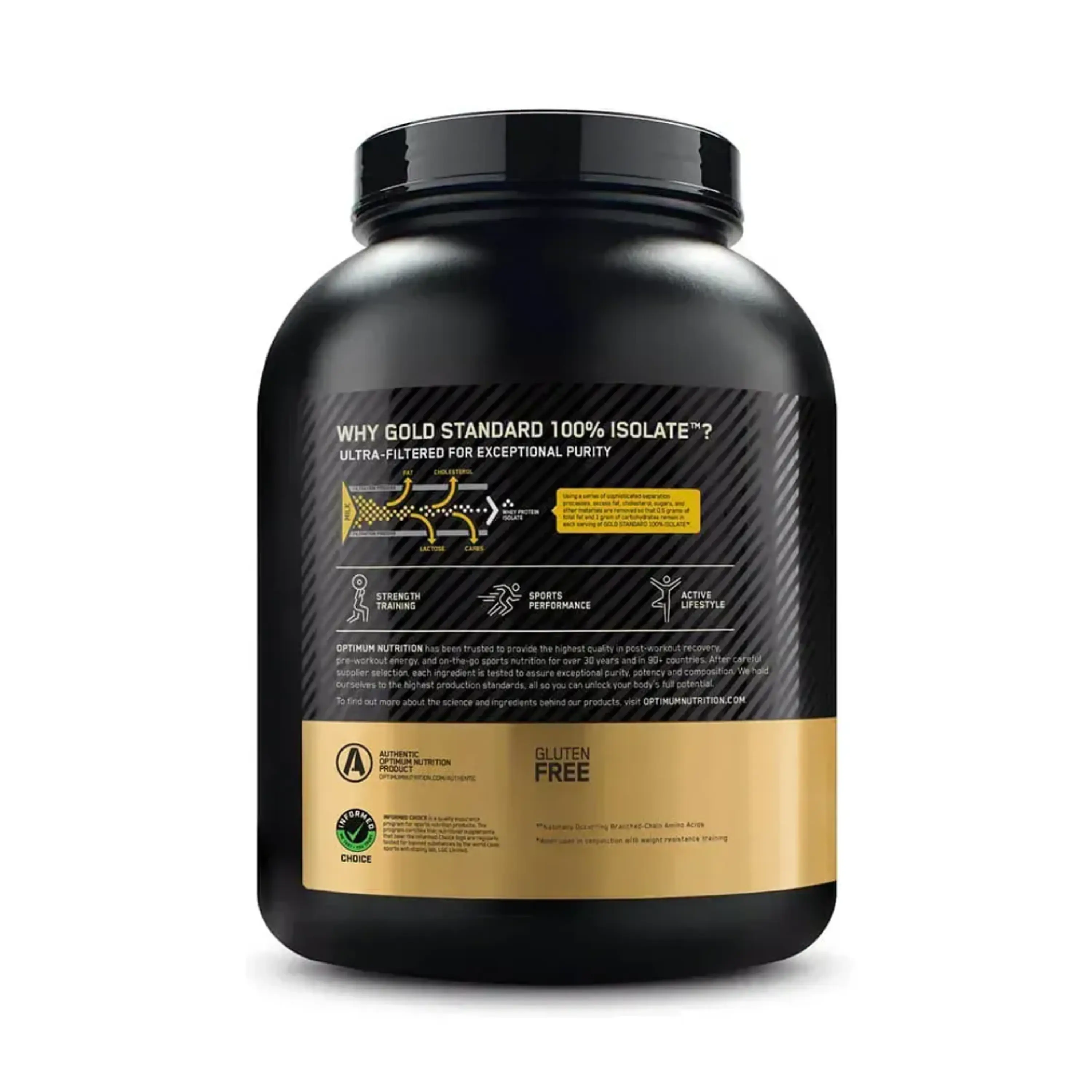 GOLD STANDARD 100% ISOLATE 5.20 lb ( 2.36 kg) pote - CHOCOLATE 3