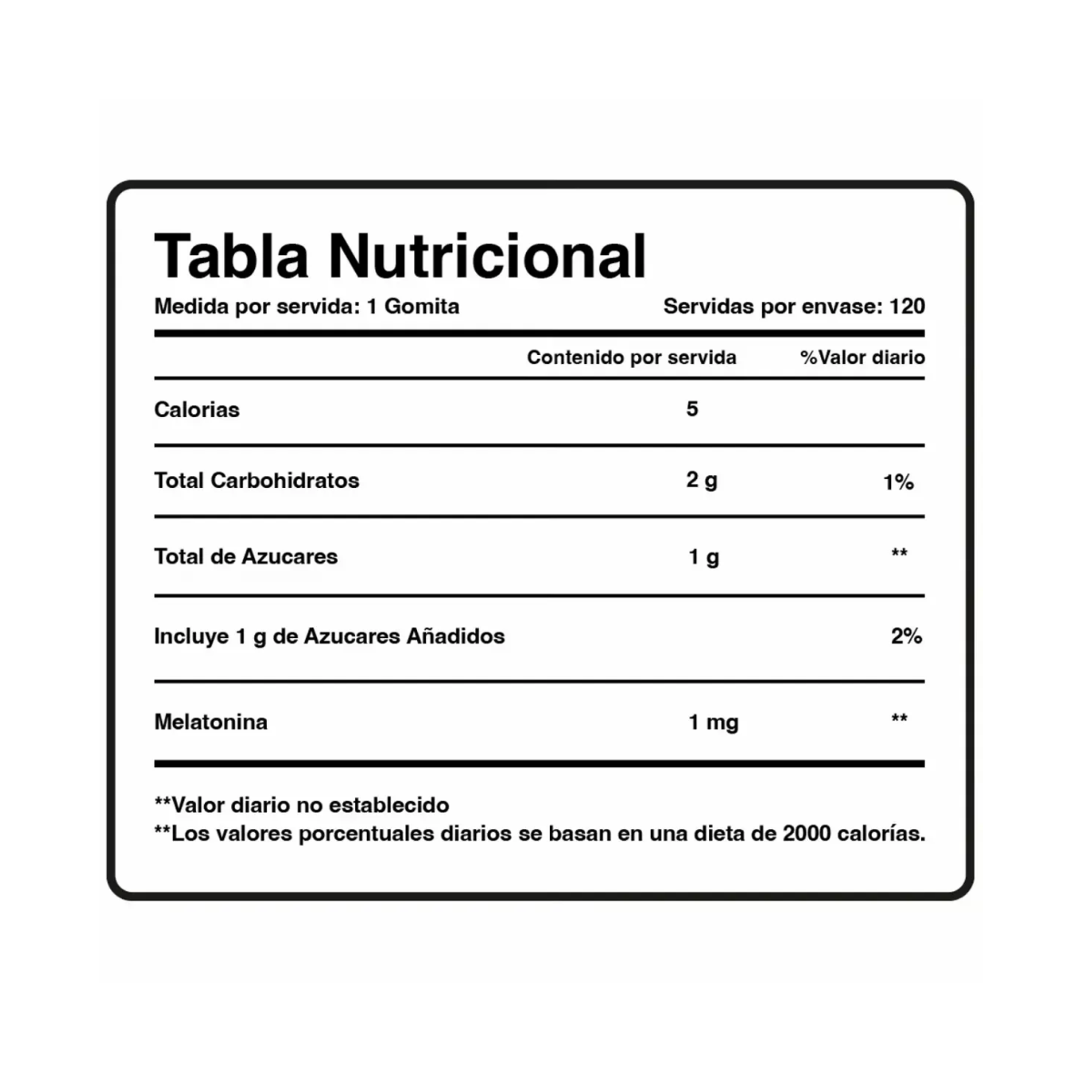 MELATOMIN 1 mg - fco x 120 gomitas 2