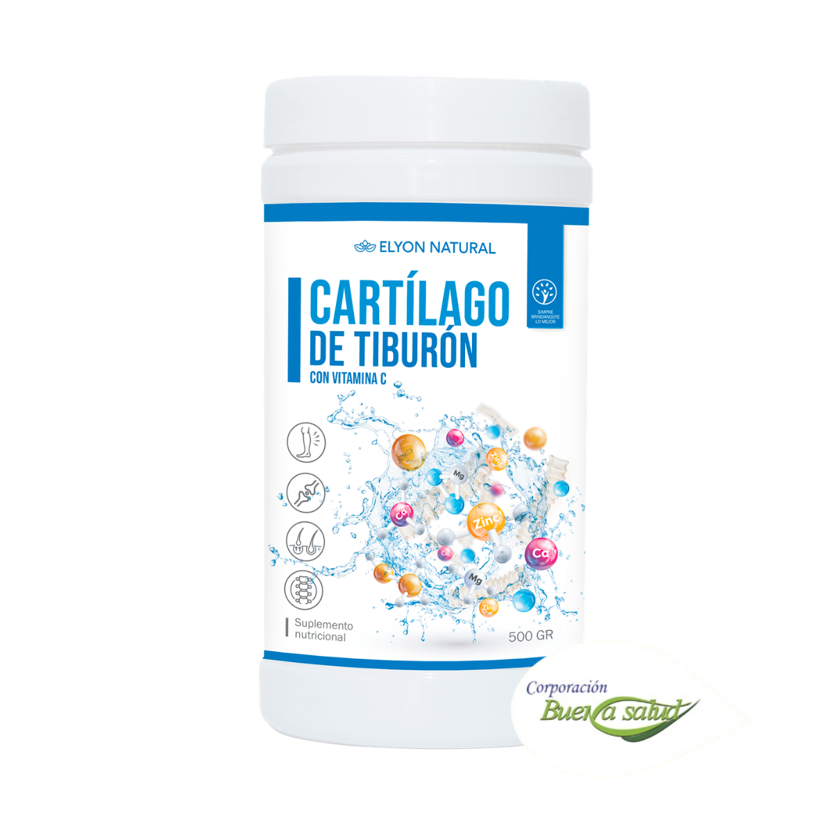CARTILAGO DE TIBURON - fco 500 gr