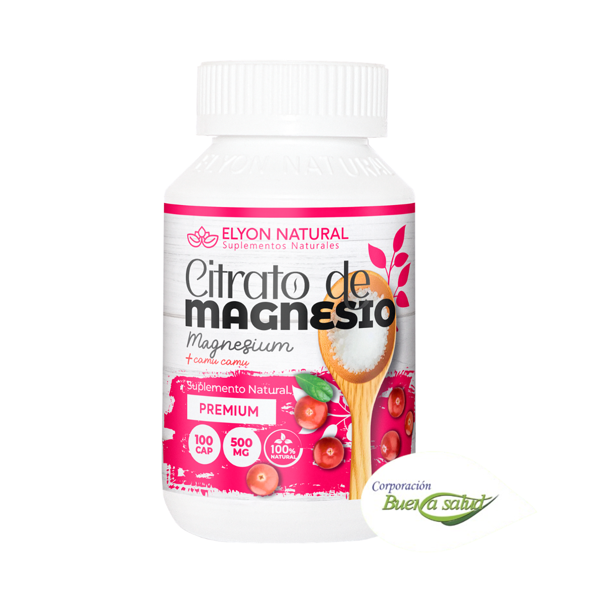 CITARTO DE MGANESIO + CAMU CAMU 500mg - fco 100 cap 1