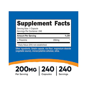 L THEANINE 200 mg - fco x 240 cap (teanina)