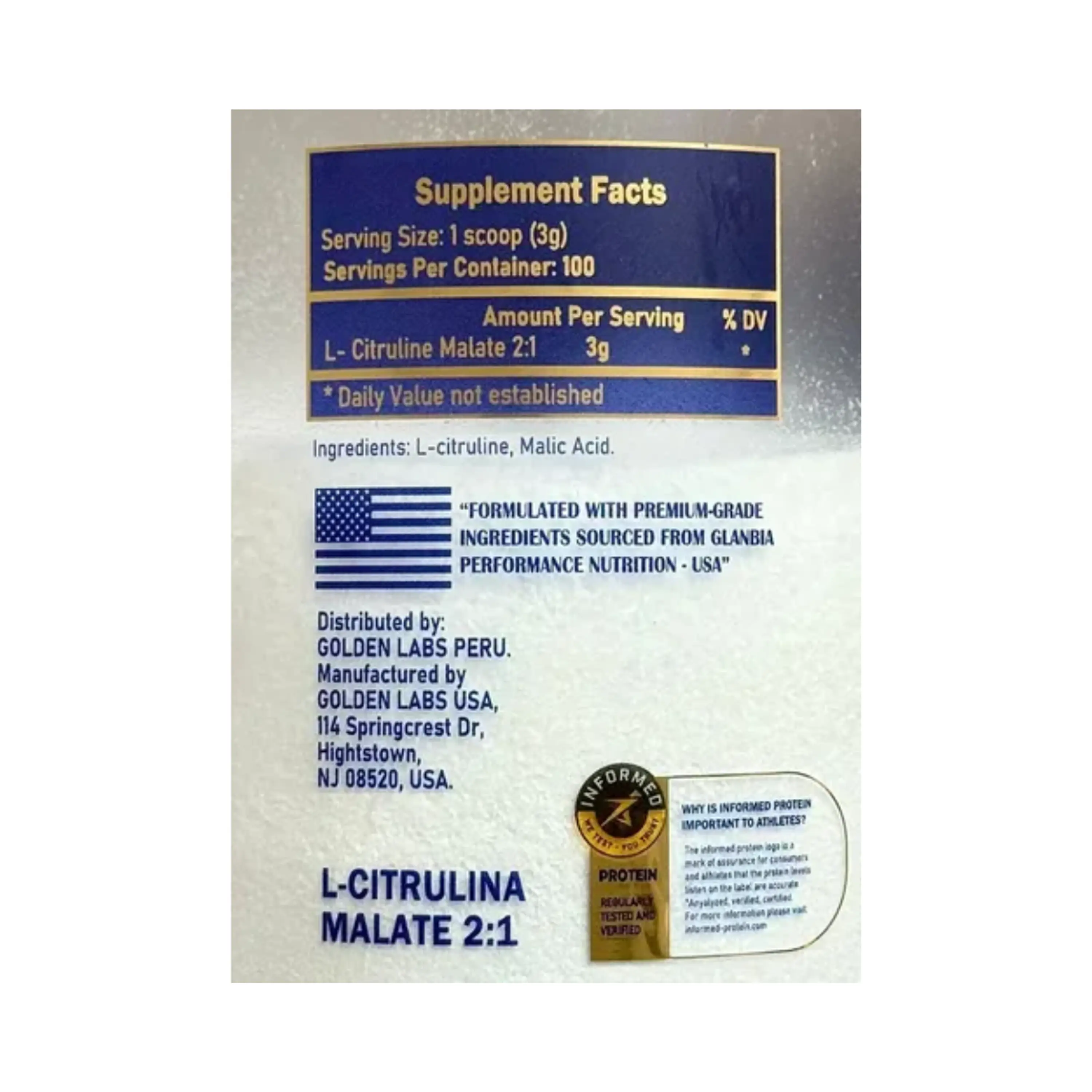 L - CITRULINA - fco x 300 g 2