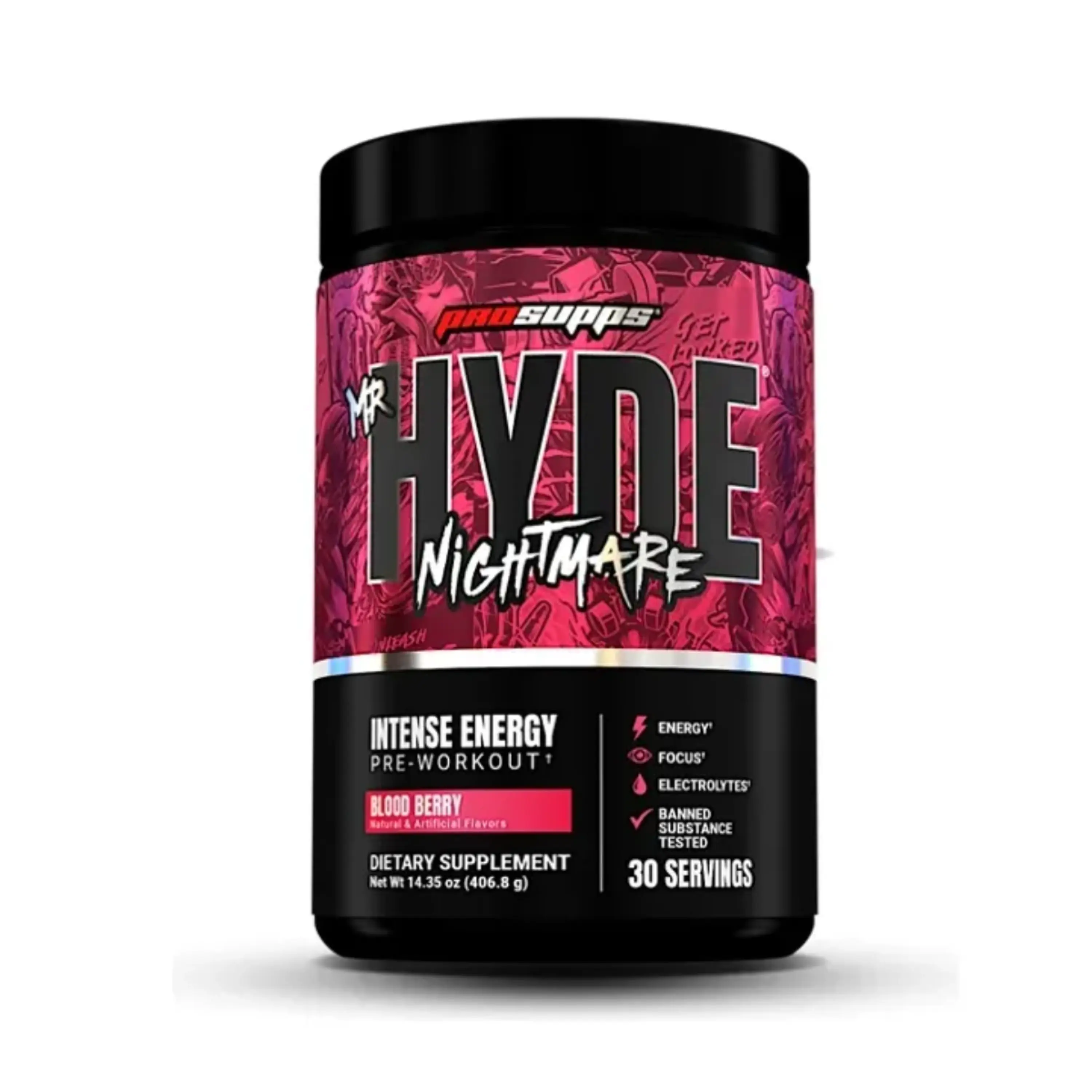 HYDE PRE WORKOUT BLOOD BERRY (PRE ENTRENO) - PT x 406.8 g. 1