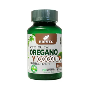 ACEITE DE OREGANA Y COCO 500mg - fco 100 cap