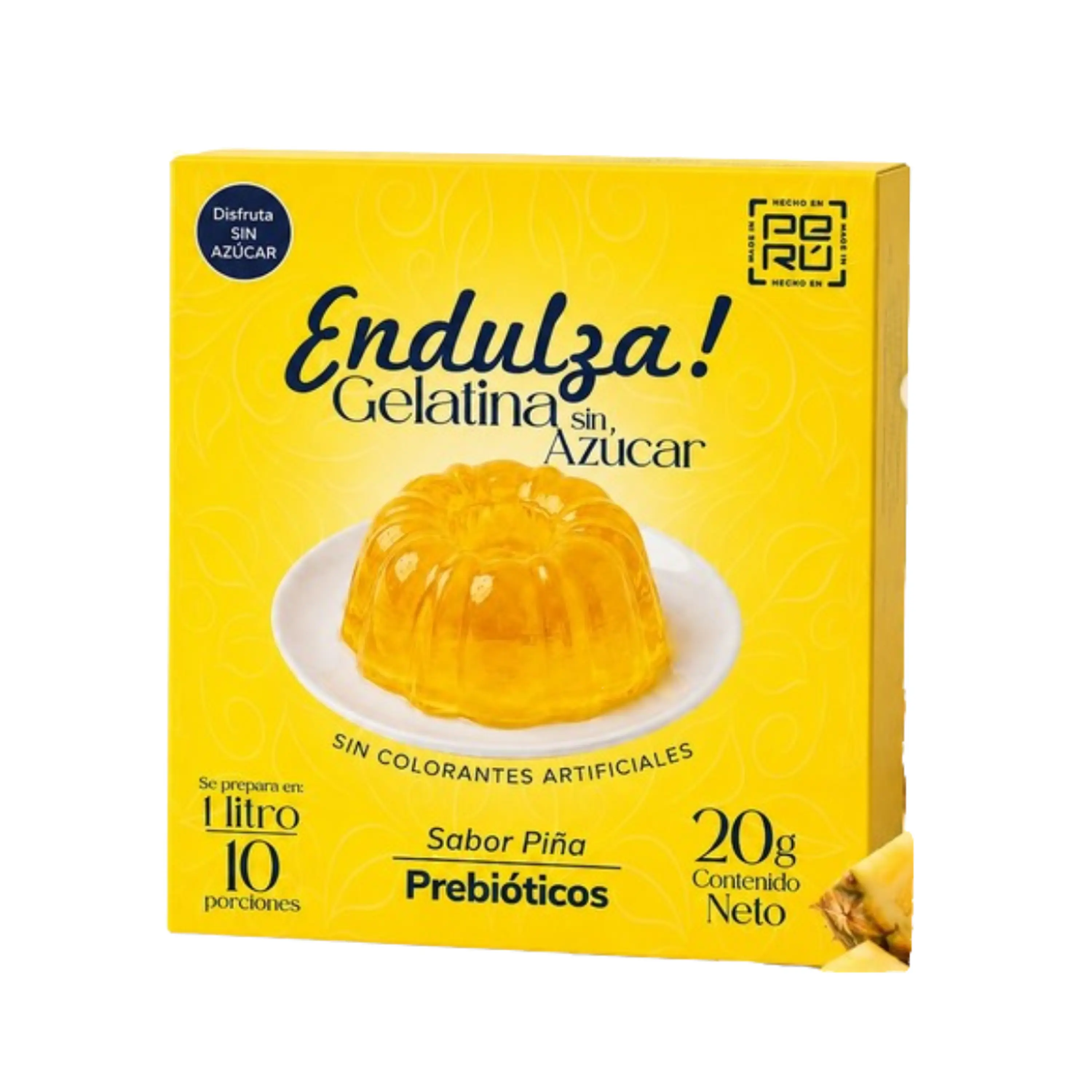 GELATINA SIN SABOR - caja 20gr PIÑA 1