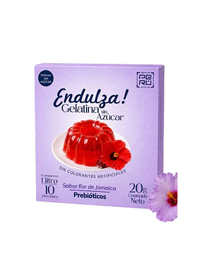 GELATINA SIN SABOR - caja 20gr FLOR DE JAMAICA