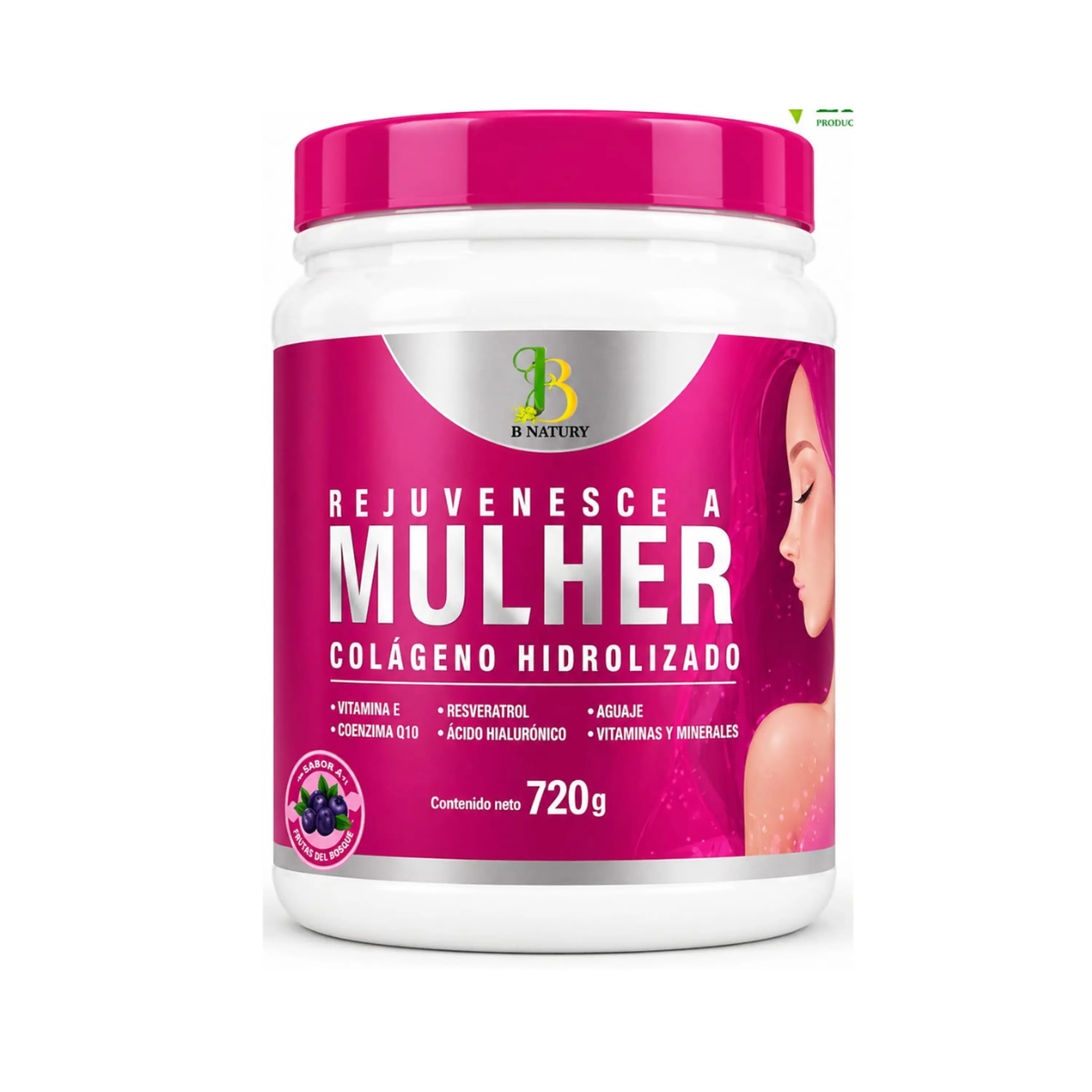 B NATURY REJUVENESCE A MULHER - fco 720 gr FRUTOS ROJOS 1