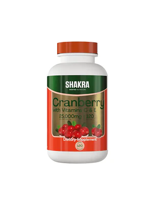 CRANBERRY (VITAMINA C & D) 25000mg - fco 120 cap