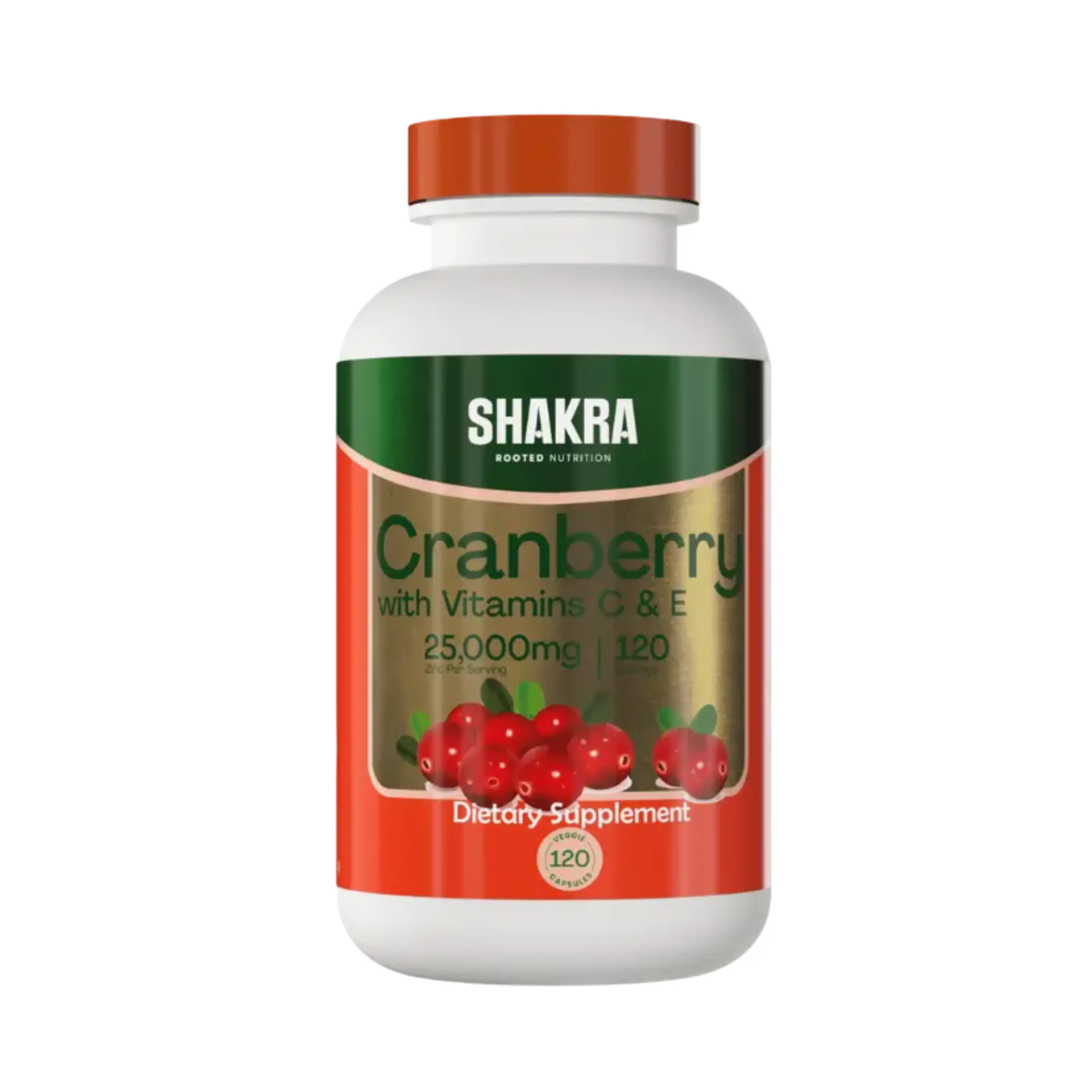 CRANBERRY (VITAMINA C & D) 25000mg - fco 120 cap 1