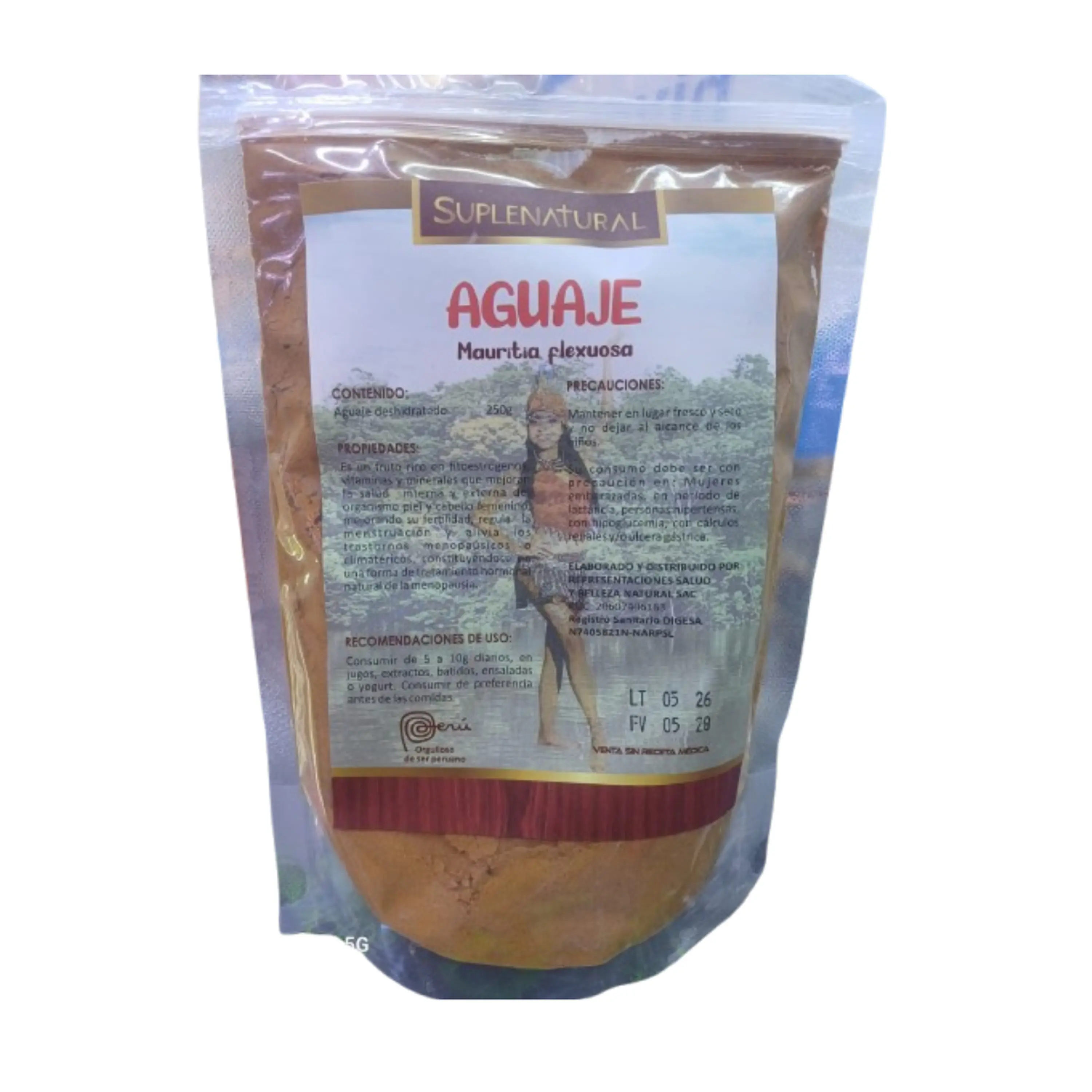 HARINA DE AGUAJE - bolsa 250 gr 2