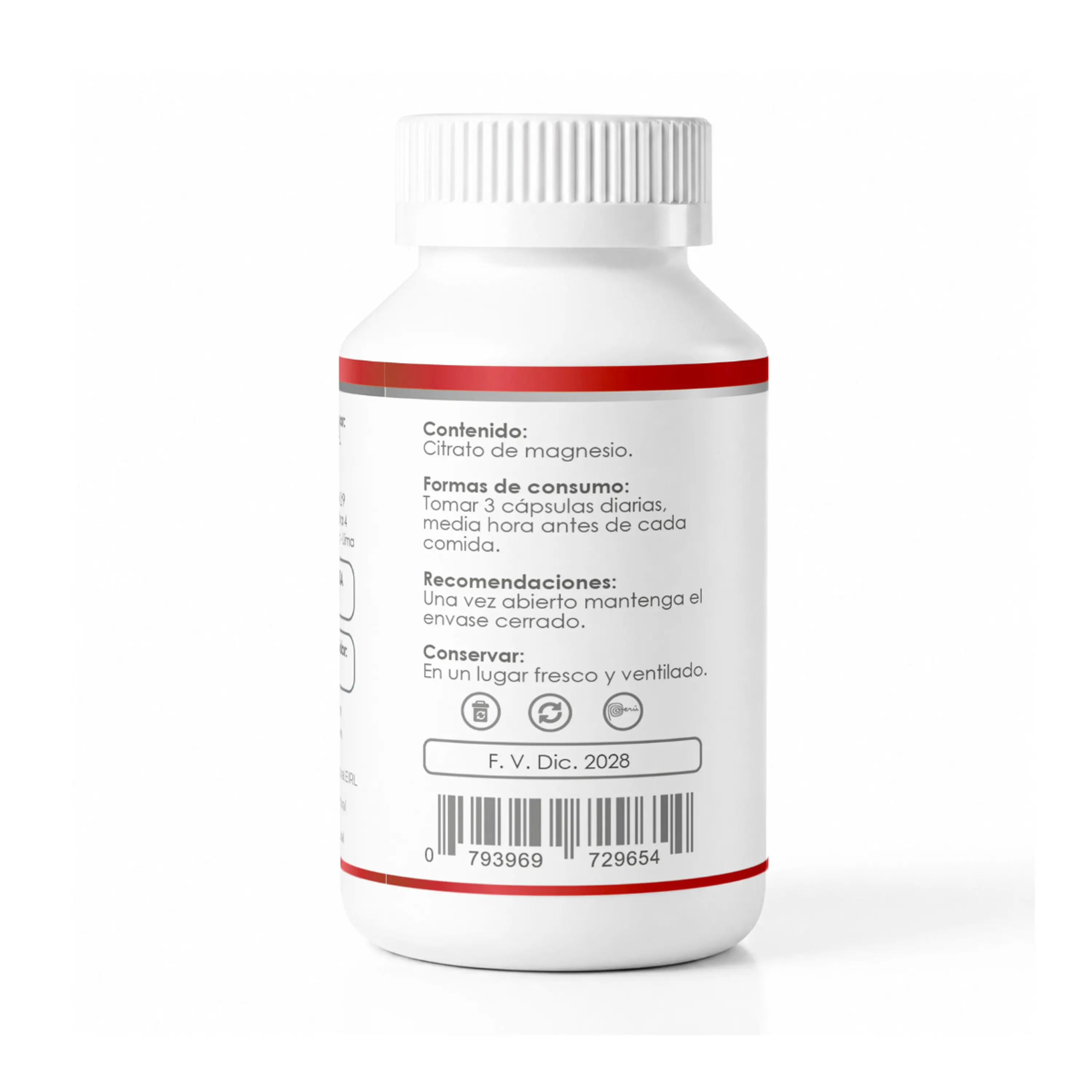 CITRATO DE MAGNESIO PREMIUM 500mg - 100cap 2