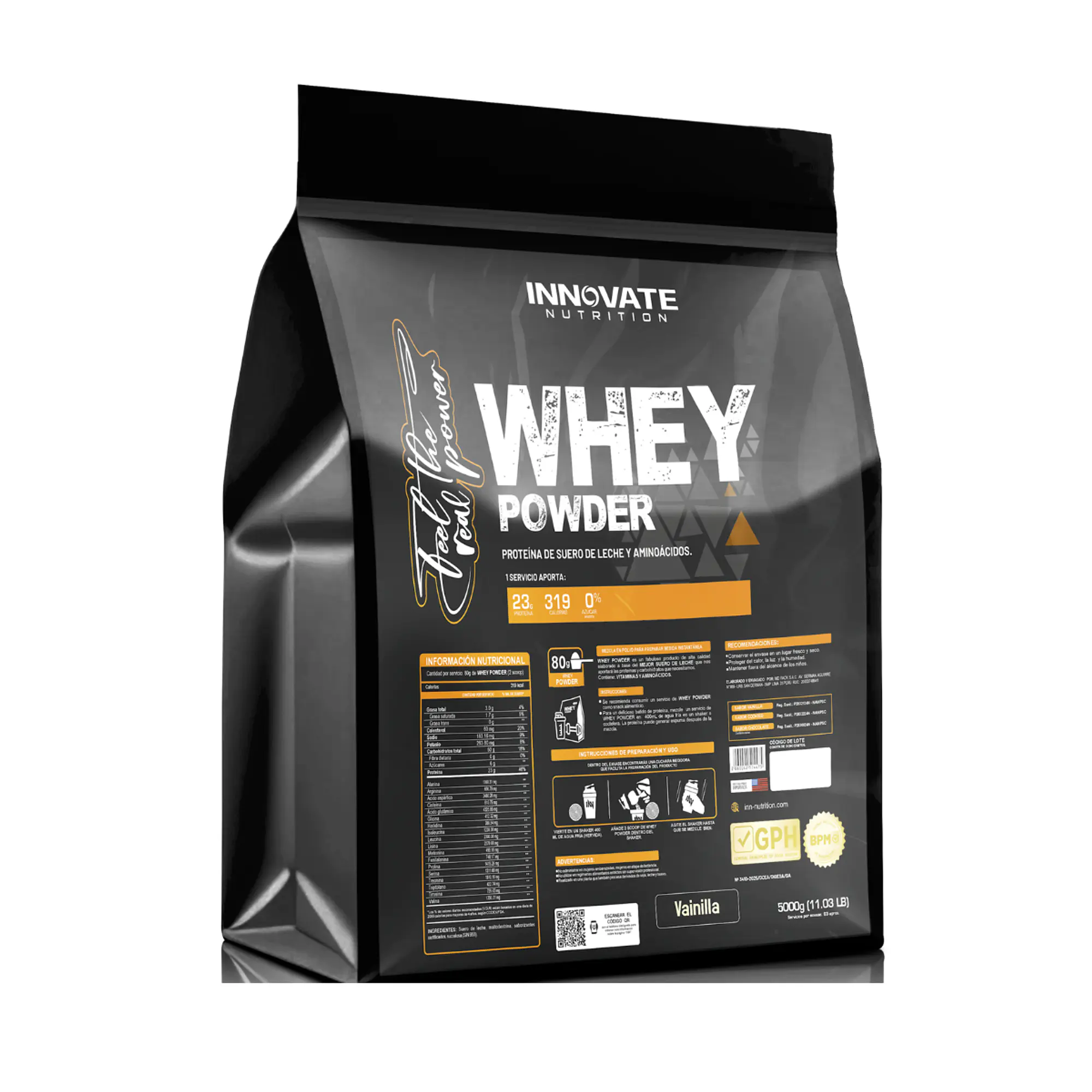 INN WHEY POWDER 5kg * 63 ser - VAINILLA 1