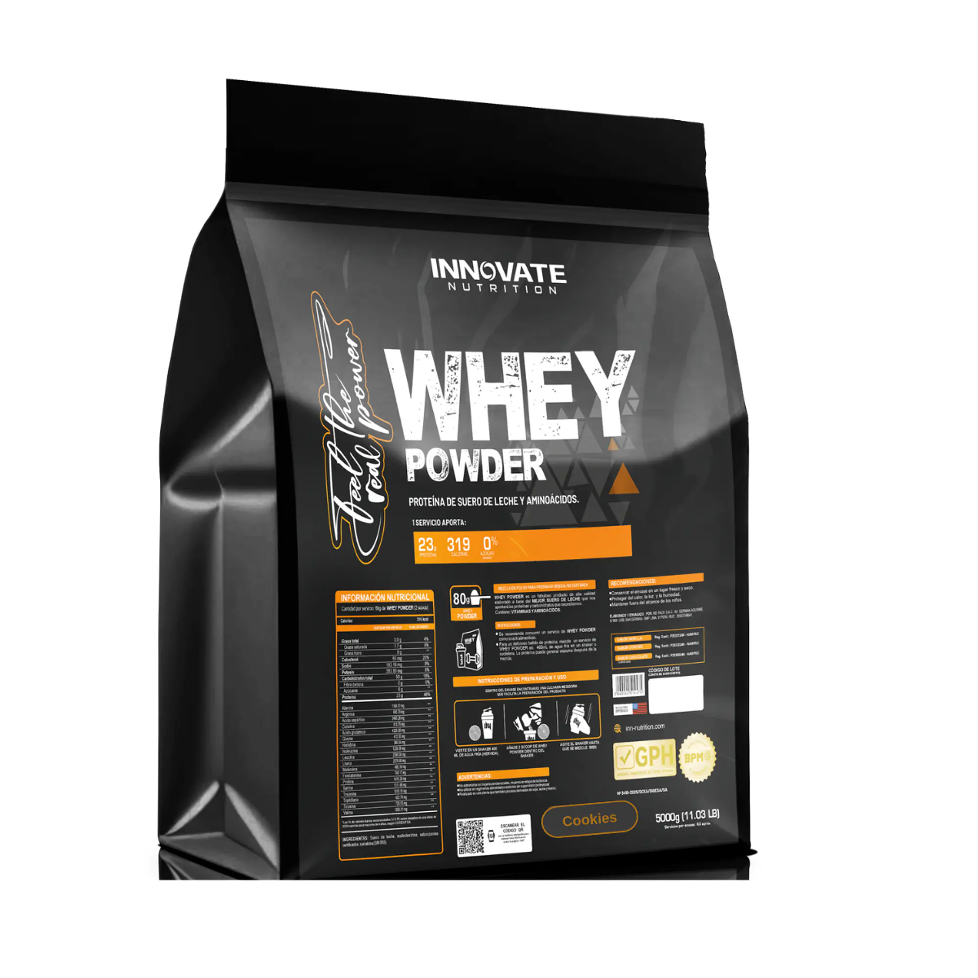 WHEY POWDER 5kg * 63 ser - COOKIES 1