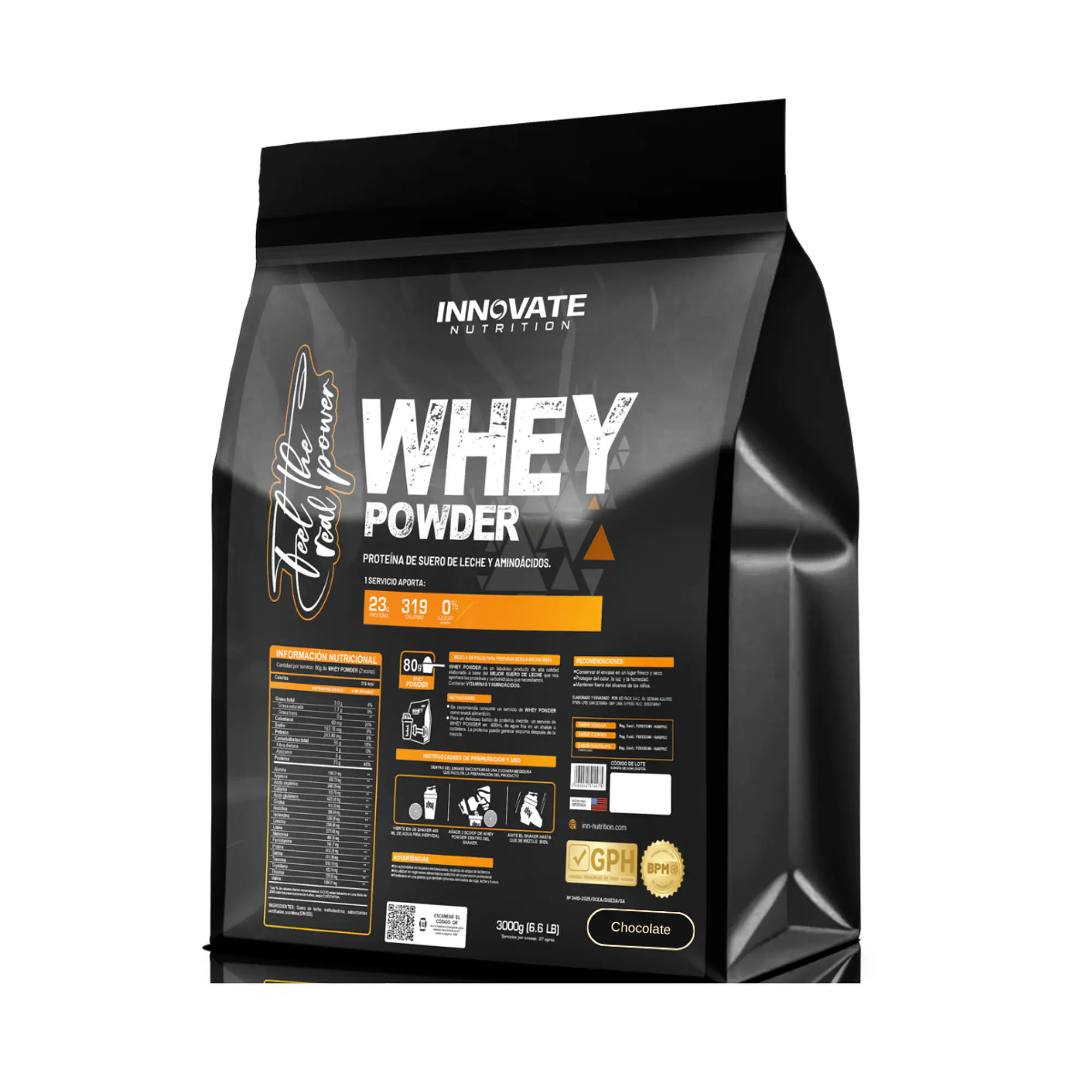WHEY POWDER 3kg * 37 ser - CHOCOLATE 1