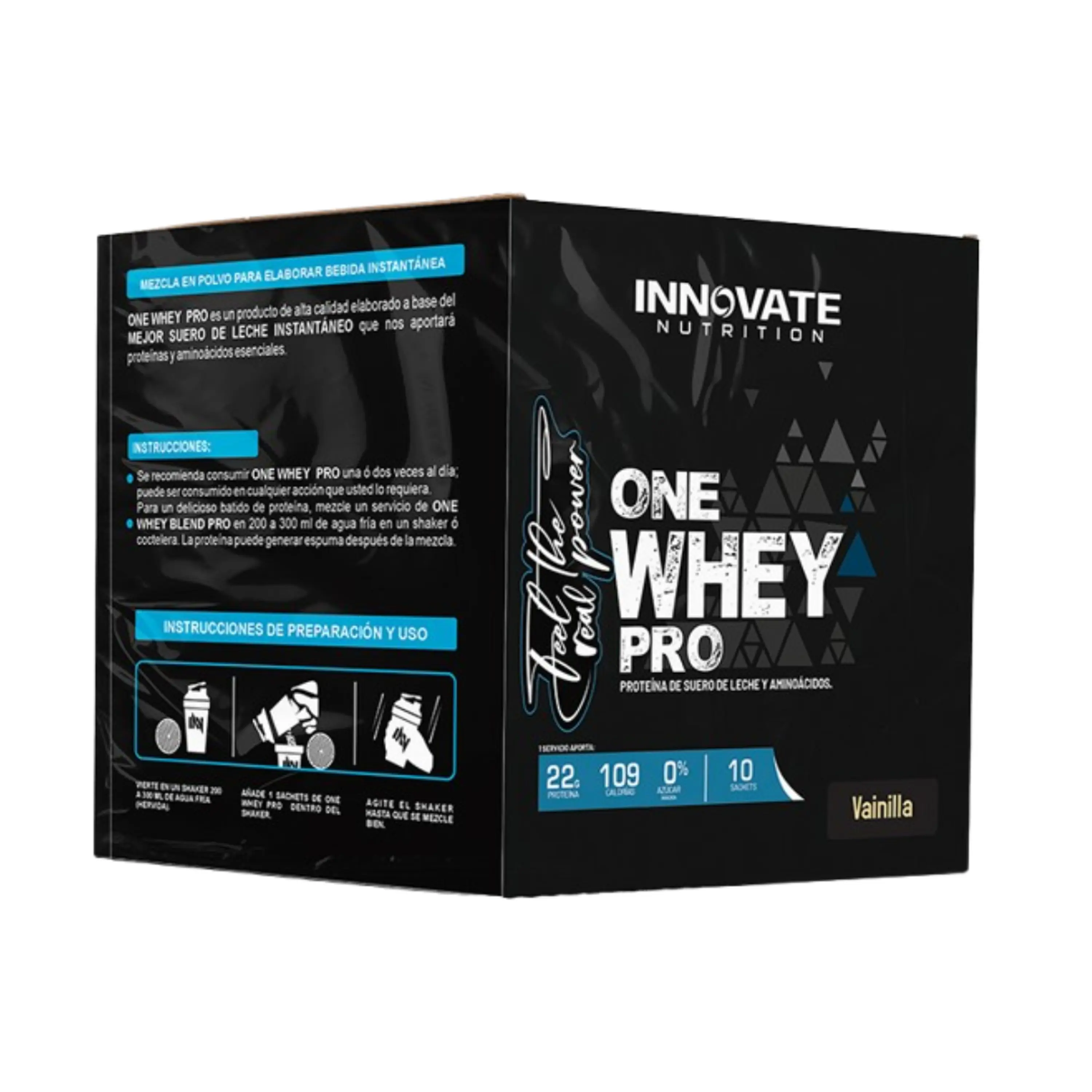 ONE WHEY PRO caja 10 sachets - VAINILLA 1