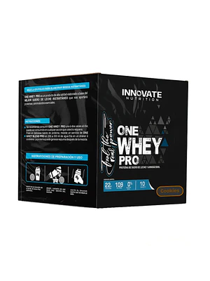 ONE WHEY PRO caja 10 sachets - COOKIES