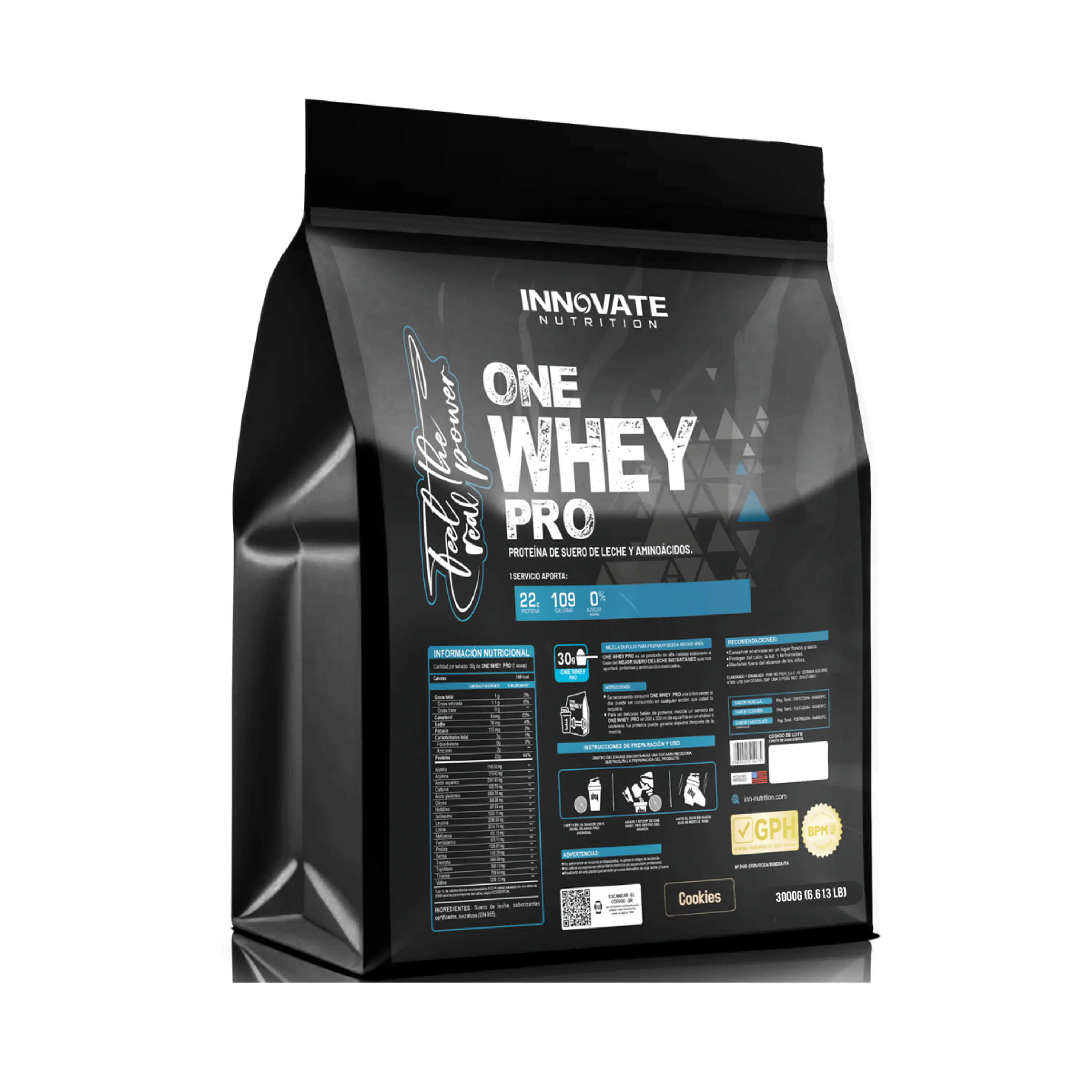 ONE WHEY PRO 3 kg * 100 ser - COOKIES 1