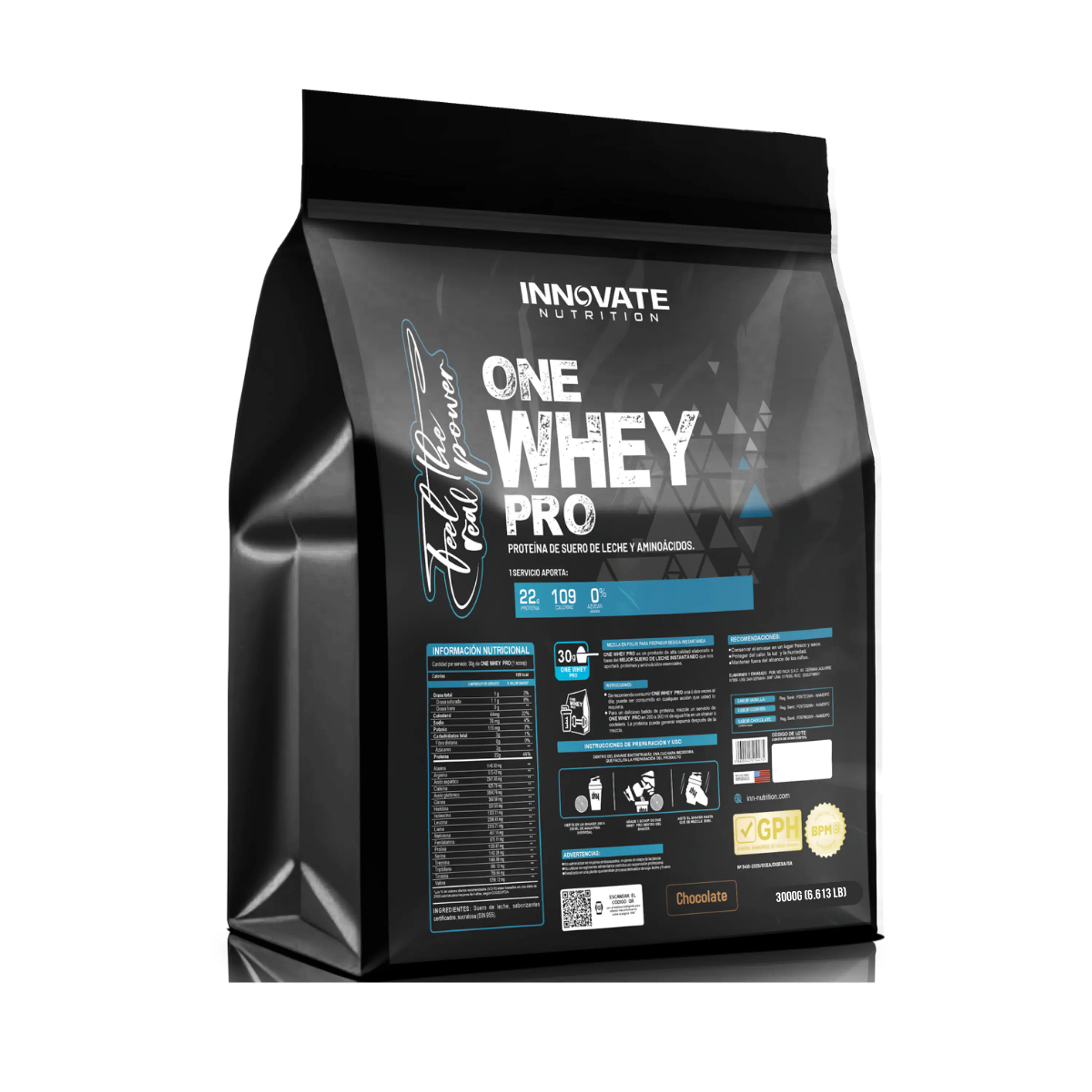 ONE WHEY PRO 3 kg * 100 ser - CHOCOLATE 1