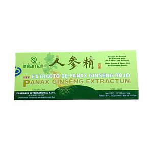 PANAX GINSENG ROJO VERDE/CAJA VERDE X 10 ampollas