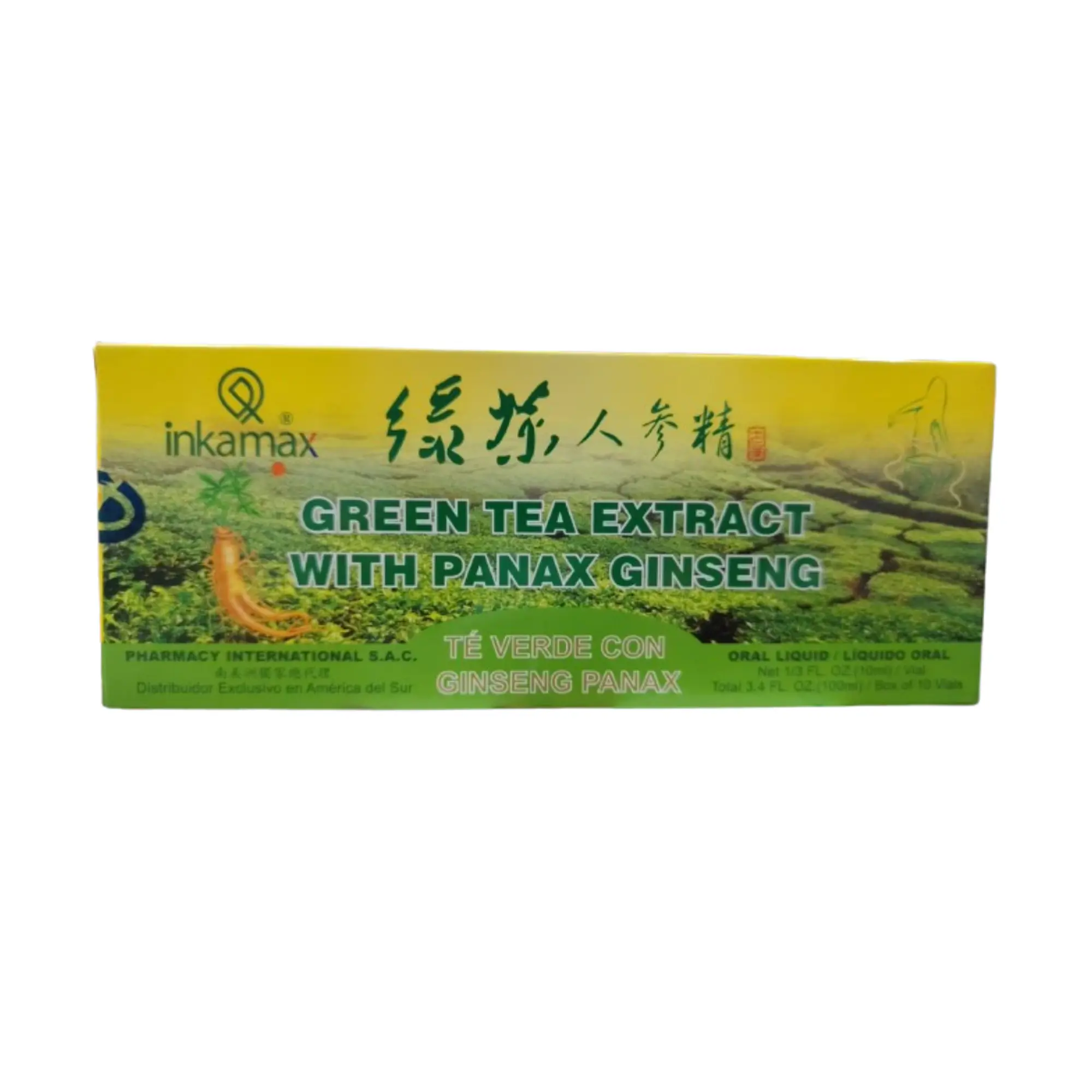 GREEN TEA WITH PANAX GINSENG - caj x 10 bebibles. 1
