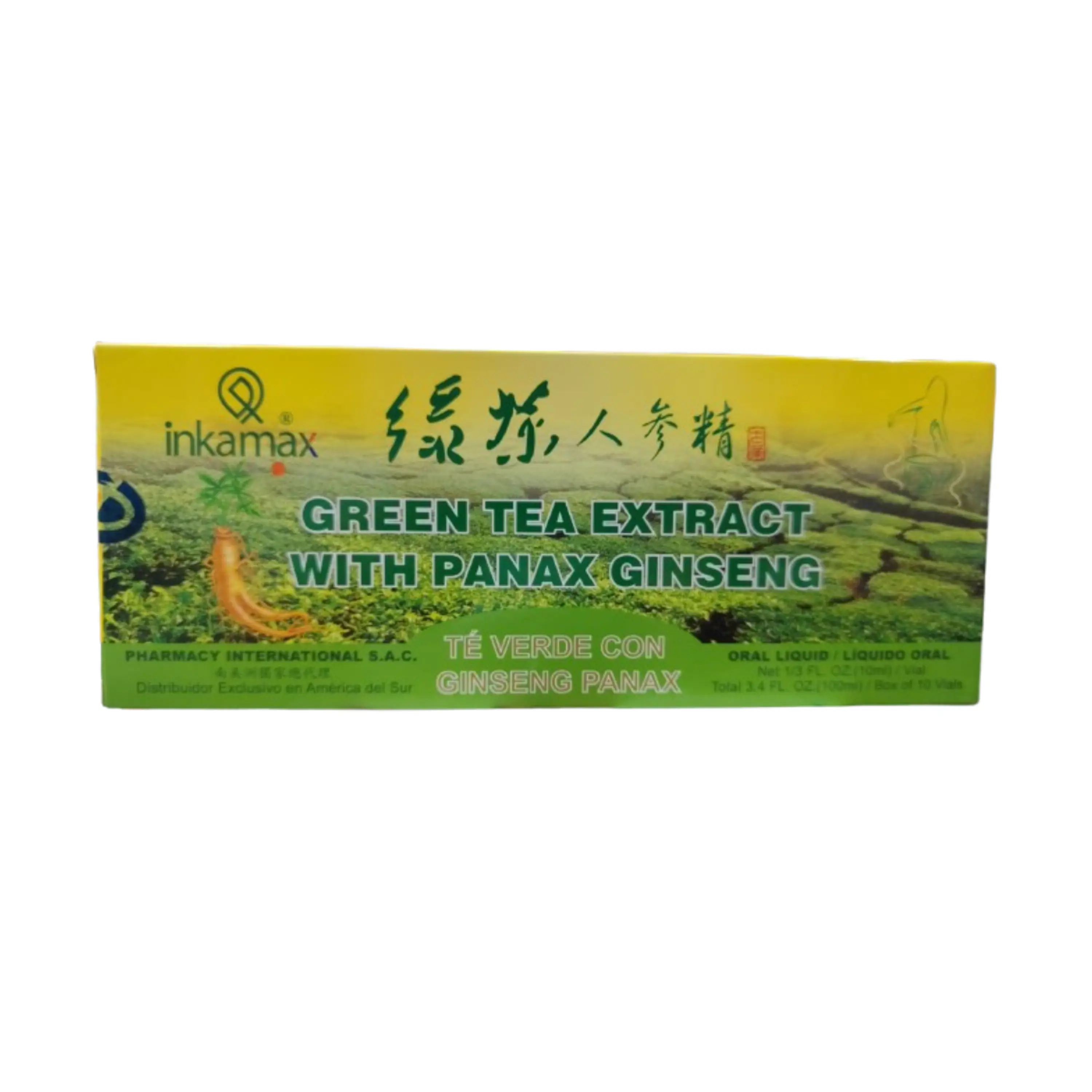 GREEN TEA WITH PANAX GINSENG - caj x 10 bebibles. 1