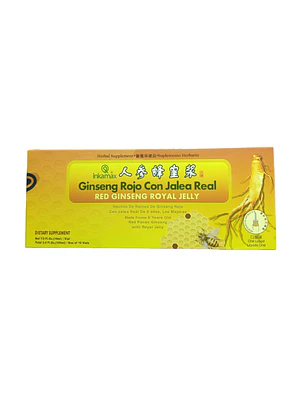 GINSENG ROJO con JALEA - caj 10 bebibles. / AMARRILLO