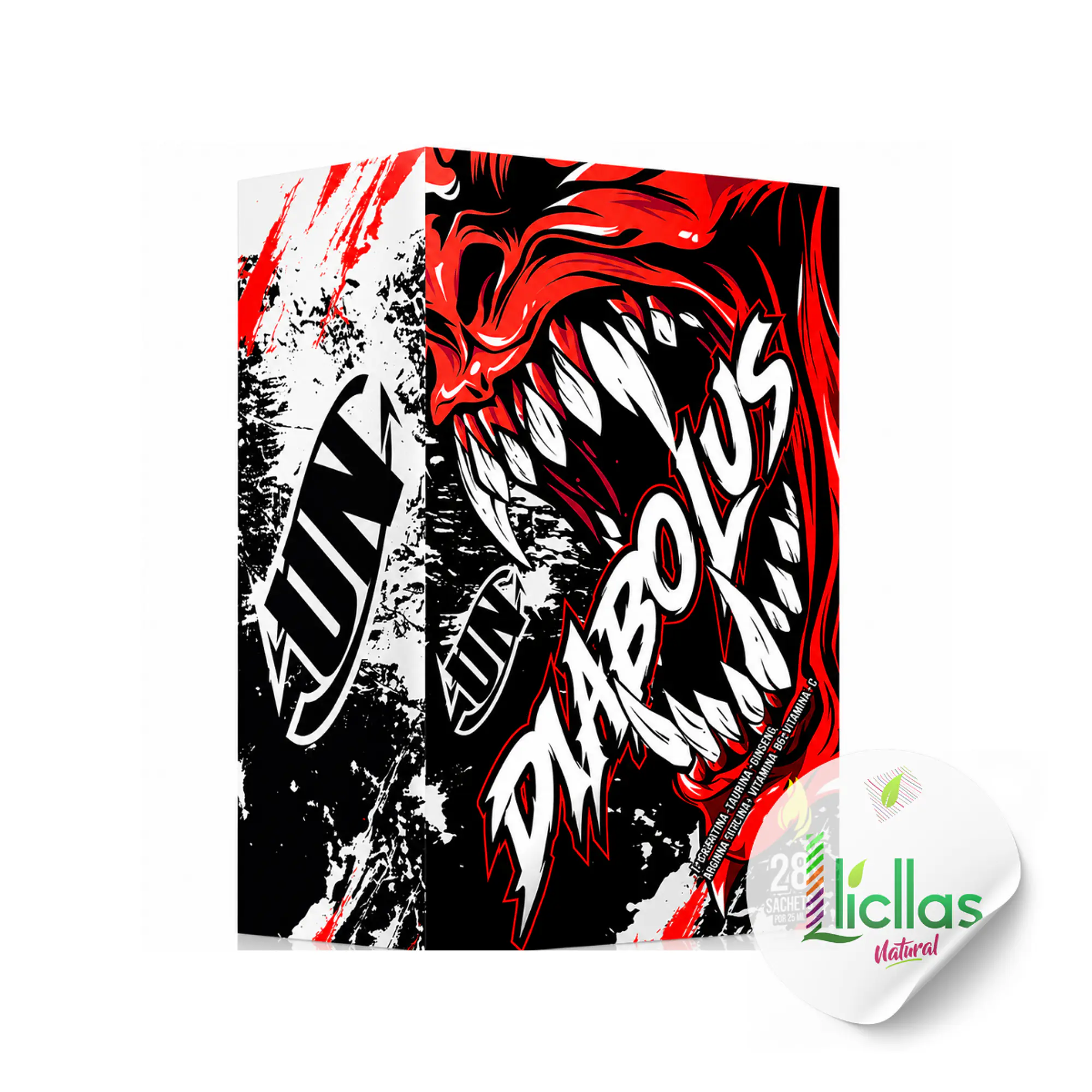 UN DIABOLUS caja x 28 sachets MARACUYA 1