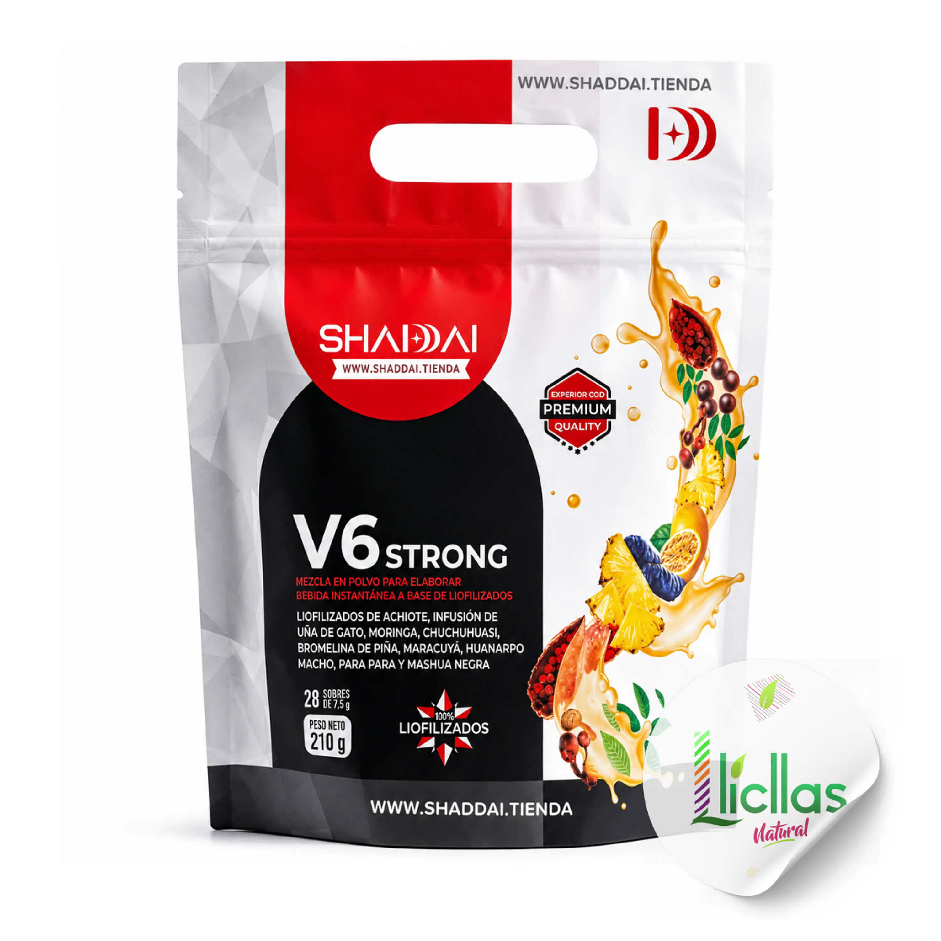 V6 Strong Potenciador Masculino X 28 Sobres  1