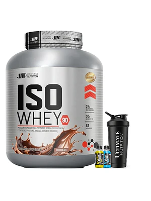 PROTEÍNA ISO WHEY 90 UN 2.5 kg CHOCOLATE + REGALOS