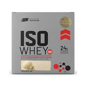 PROTEÍNA ISO WHEY 90 UN caja 10 sachets VAINILLA