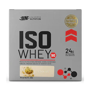 PROTEÍNA ISO WHEY 90 UN caja 10 sachets CHOCOLATE