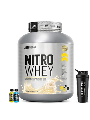 PROTEINA NITRO WHEY x 2.5 KG VAINILLA + REGALOS