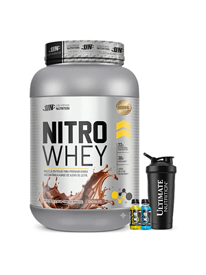 PROTEINA NITRO WHEY UN 1.1 Kg pote CHOCOLATE + REGALOS