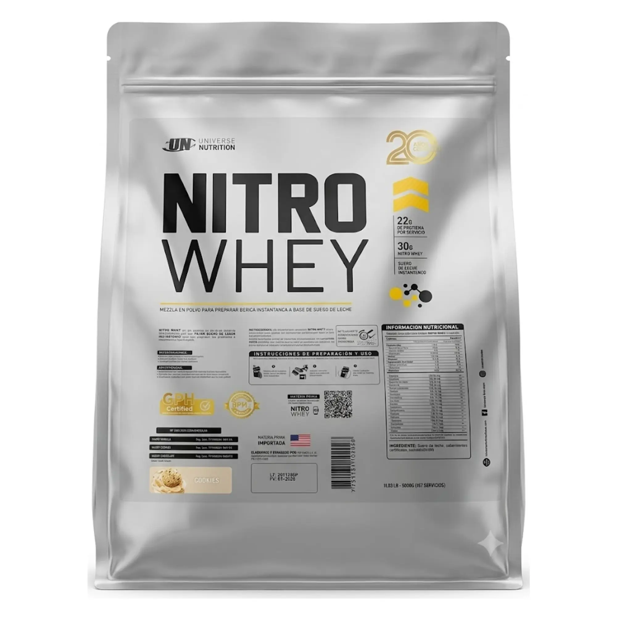 PROTEINA NITRO WHEY UN 5 kg Saco 3