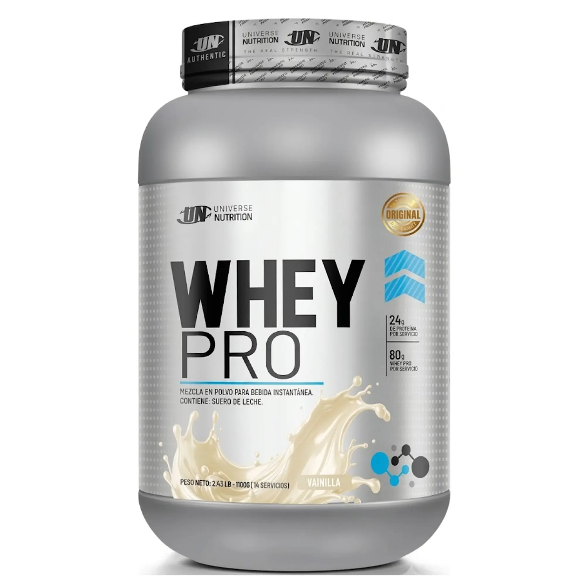 PROTEINA CON AUMENTO DE MASA MUSCULAR WHEY PRO UN 1100 g 3