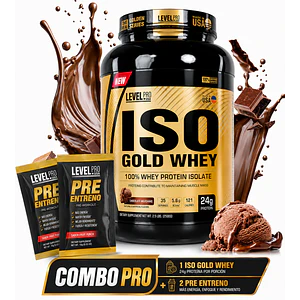 PROTEINA ISO GOLD WHEY 1100 g LEVEL PRO  