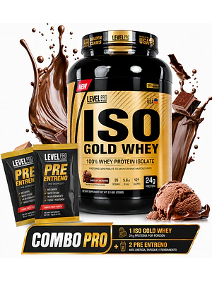 PROTEINA ISO GOLD WHEY 1100 g LEVEL PRO  