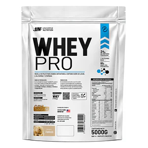 PROTEINA CON AUMENTO DE MASA MUSCULAR WHEY PRO UN 5 Kg