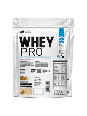 PROTEINA CON AUMENTO DE MASA MUSCULAR WHEY PRO UN 5 Kg