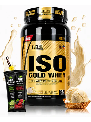 PROTEINA ISO GOLD WHEY 1100 g LEVEL PRO