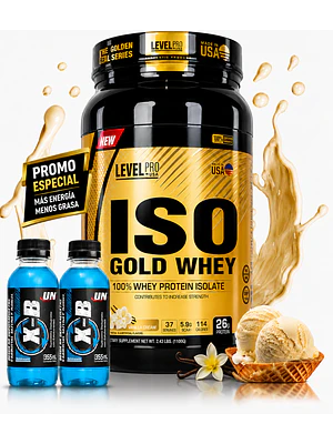PROTEINA ISO GOLD WHEY 1100 g LEVEL  PRO