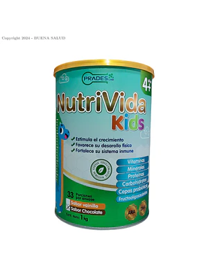 Nutrivida Kids Vainilla 1 kg – Suplemento Nutricional para niños