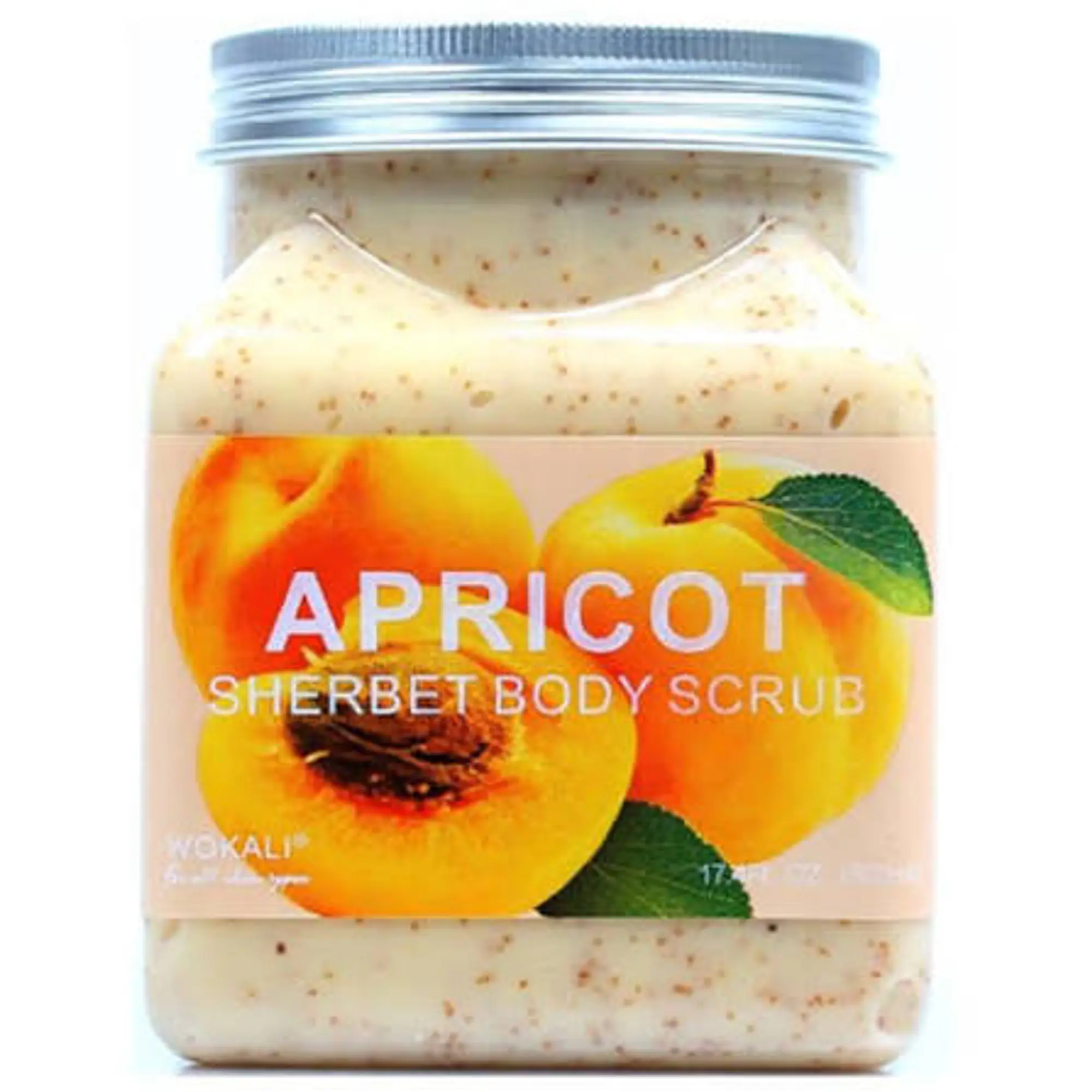 WOKALI BRIGHTENING APRICOT SHERBET BODY SCRUB  (EXFOLIANTE CORPORAL)- fco. x 500ml 1