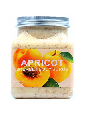WOKALI BRIGHTENING APRICOT SHERBET BODY SCRUB  (EXFOLIANTE CORPORAL)- fco. x 500ml