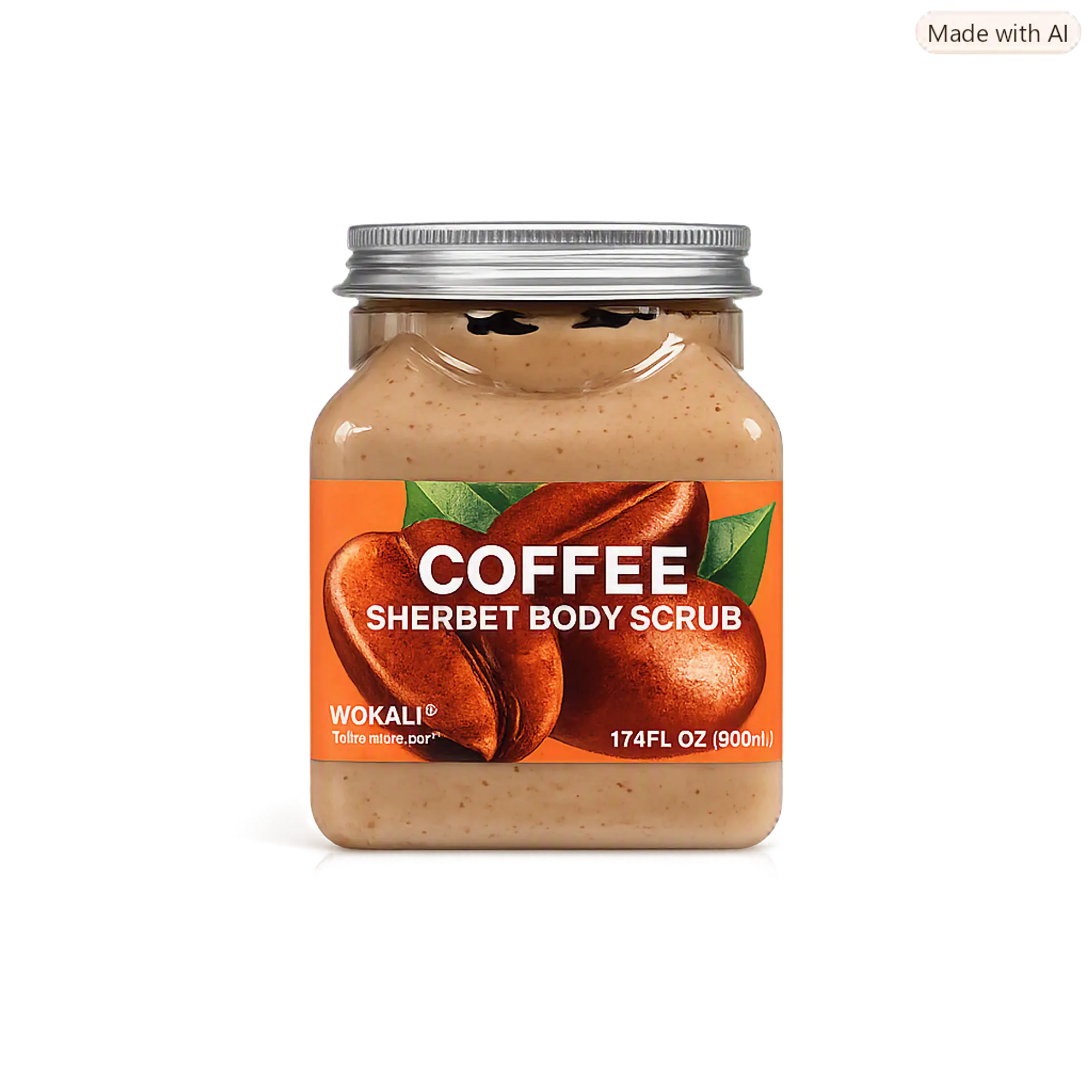 WOKALI COFFEE SHERBET BODY SCRUB( EXFOLIANTE CORPORAL)- 500ml 1