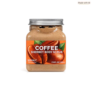 WOKALI COFFEE SHERBET BODY SCRUB( EXFOLIANTE CORPORAL)- 500ml