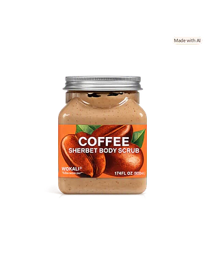 WOKALI COFFEE SHERBET BODY SCRUB( EXFOLIANTE CORPORAL)- 500ml