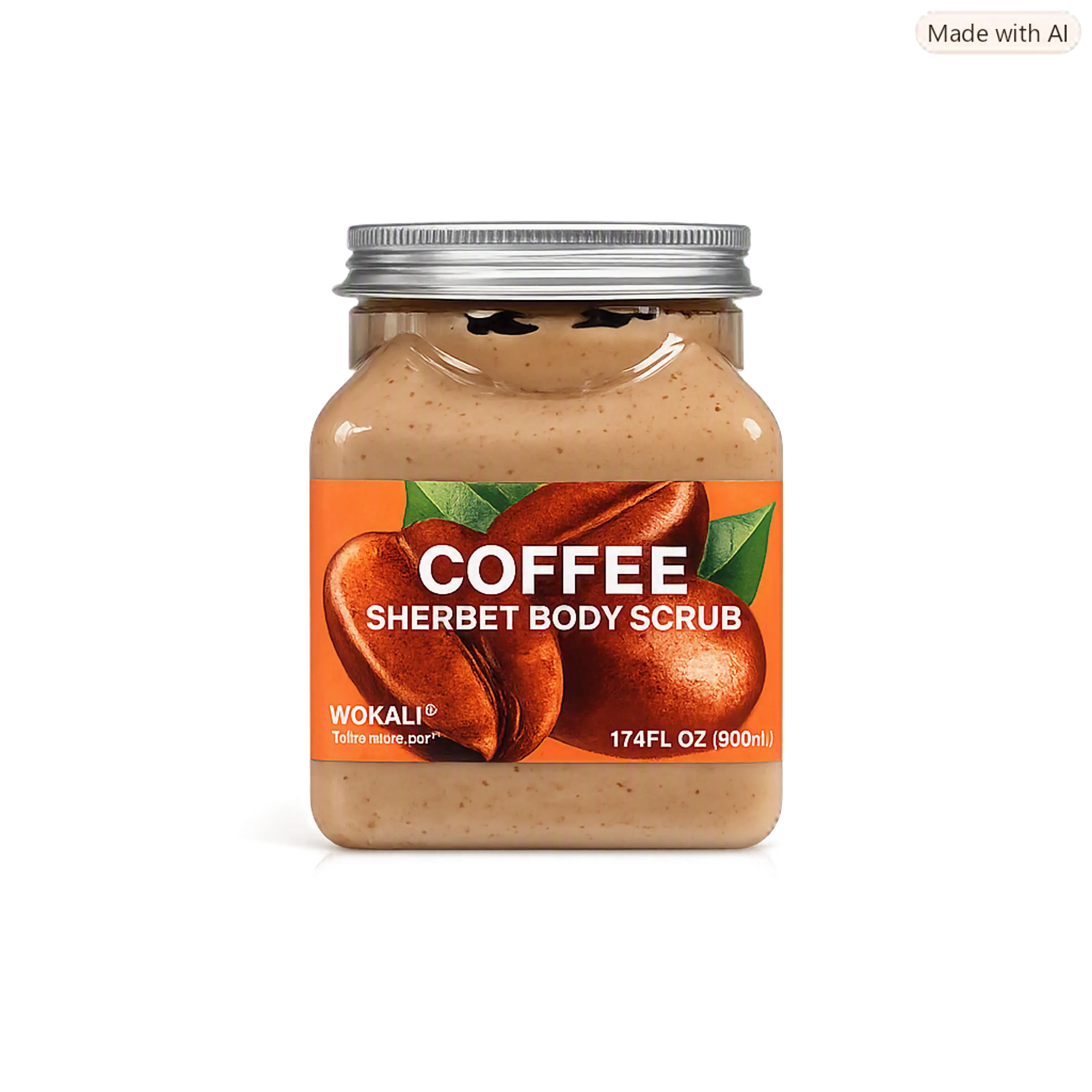 WOKALI COFFEE SHERBET BODY SCRUB( EXFOLIANTE CORPORAL)- 500ml 1