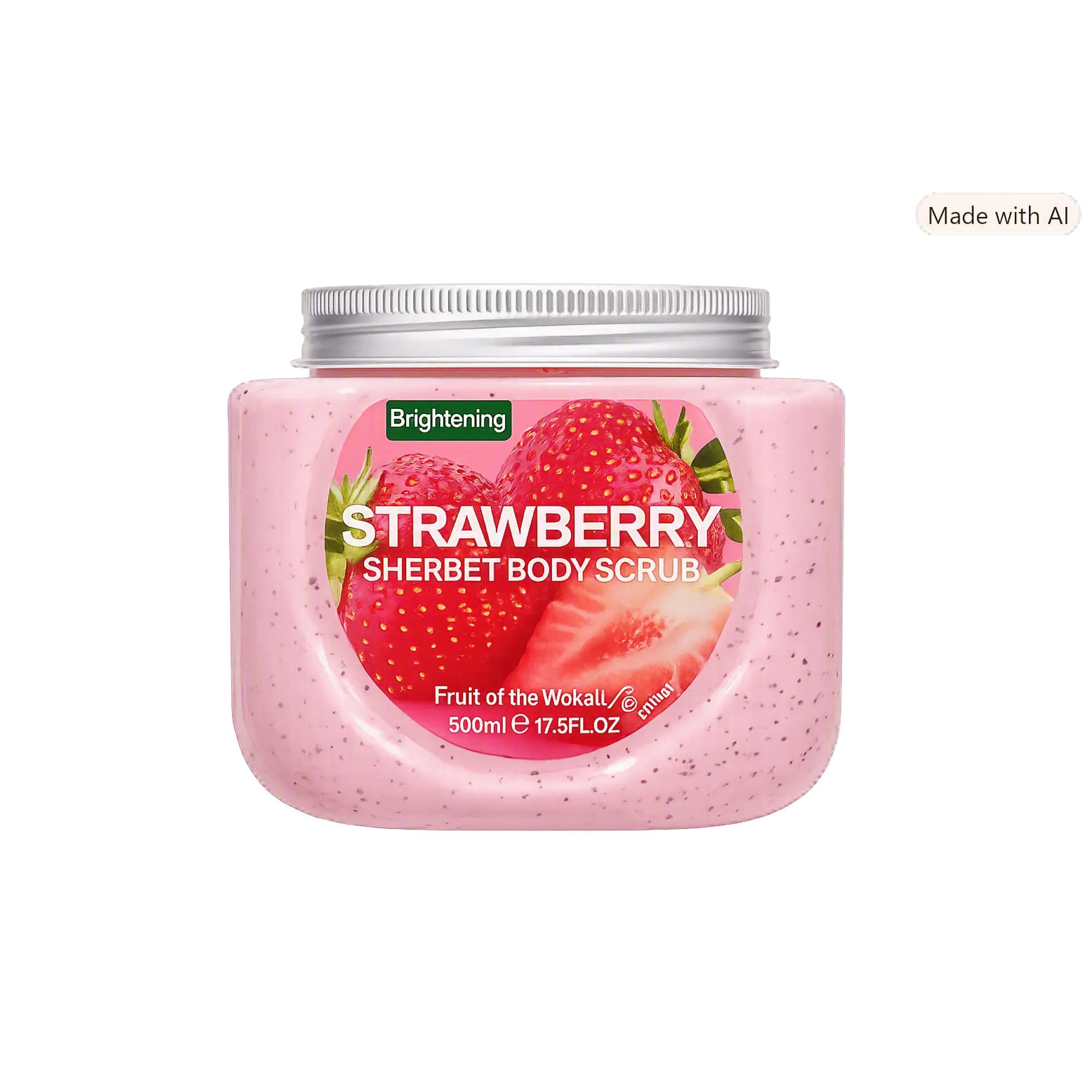 WOKALI TRAWBERRY SHERBET BODY SCRUB (EXFOLIANTE CORPORAL)- 500ml 1